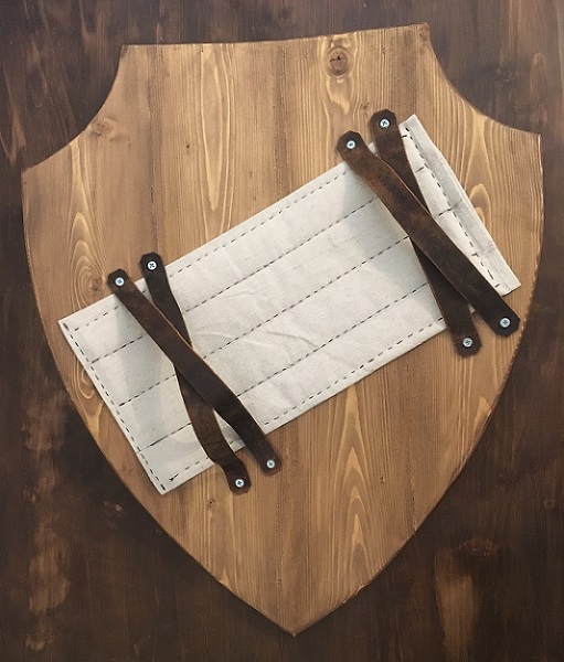 Medieval Heater Shield: Bare Wood