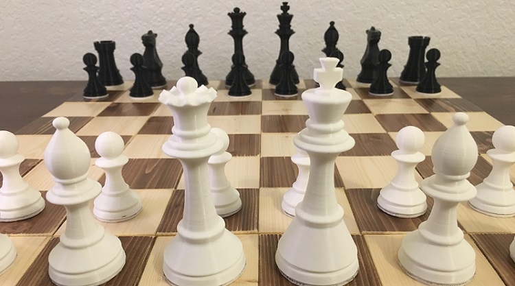 Complete Chess Pieces 3D model 3D printable