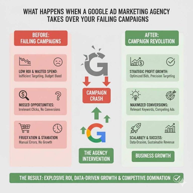 What Happens When a Google Ad Marketing Agency Takes Over Your Failing Campaigns